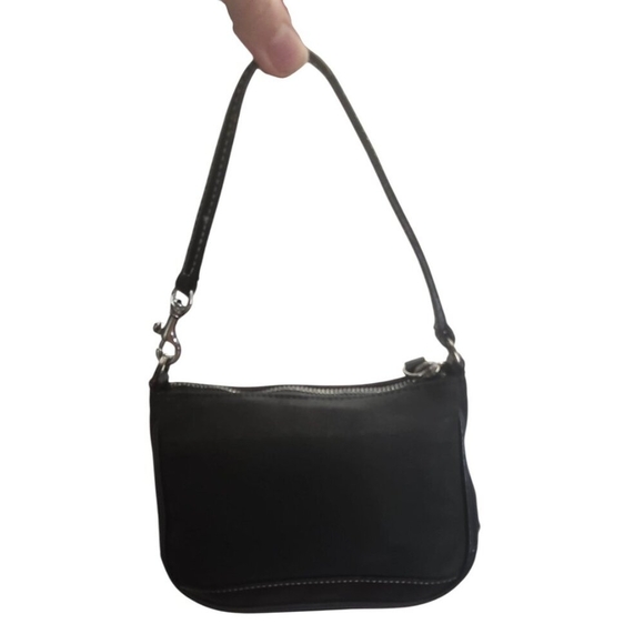 Vintage Coach black mini hand bag - rare circa late 1990's As Pictures - Picture 3 of 11